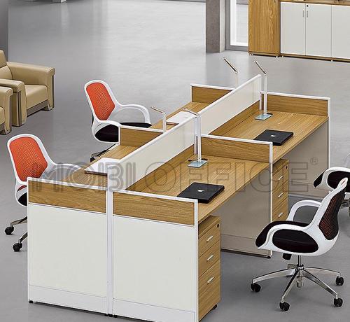 伟豪屏风办公桌组合4人电脑桌台式写字台现代简约办公家具